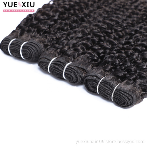 In stock kinky curly hair 10a mink human hair virgin bundles high quality extensions hair